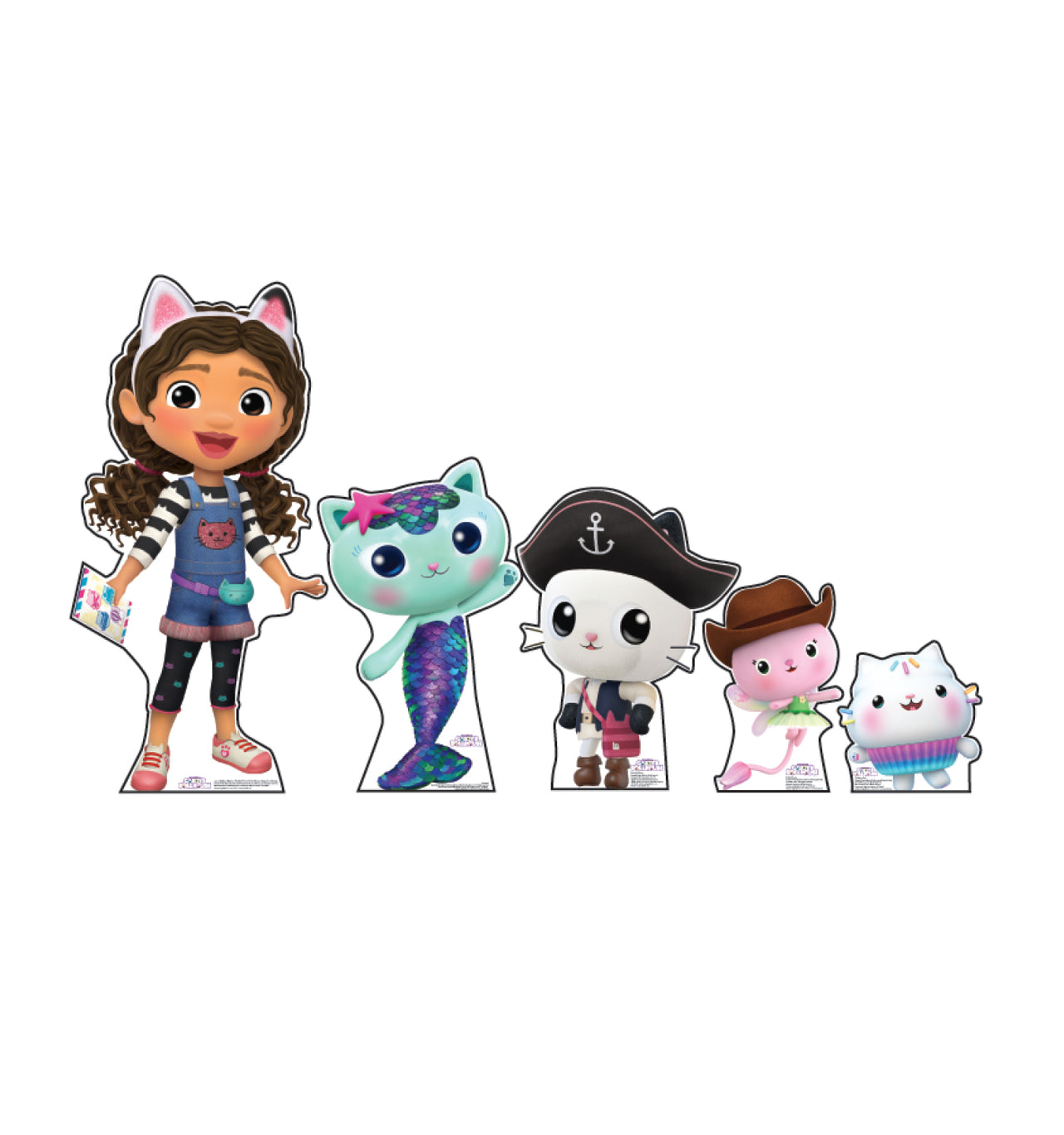 Life-size Cardboard Cutout of Gabby's Dollhouse Set of 5