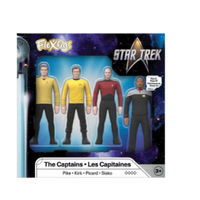 Thumbnail for FlexFigs Star Trek Captains 4-Pack Bendable Figures