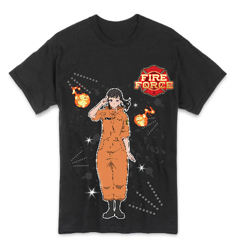 FIRE FORCE- MAKI OZE MEN T-SHIRT(BLACK)