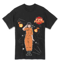 Thumbnail for FIRE FORCE- MAKI OZE MEN T-SHIRT(BLACK)