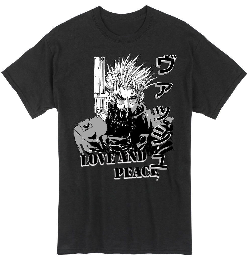 TRIGUN- VASH LOVE & PEACE MEN T-SHIRT