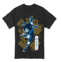 Thumbnail for NARUTO- SASUKE MENS T-SHIRT (BLACK)