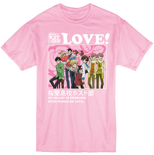 OURAN HIGH SCHOOL HOST CLUB- WINDS OF LOVE BOYFRIEND T-SHIRT