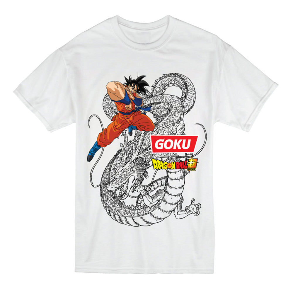 DRAGON BALL SUPER- GOKU AND SHENRON MENS T-SHIRT