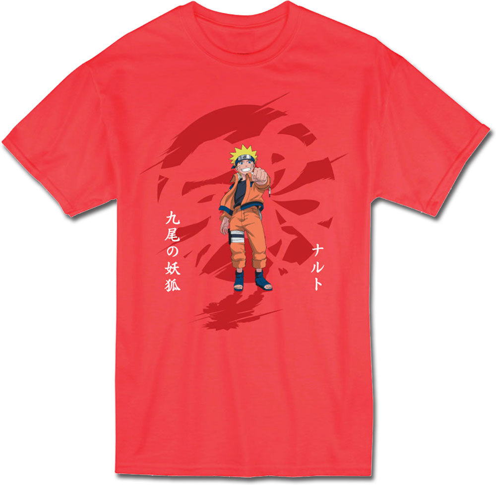 NARUTO - NARUTO NINE TAIL FOX SHADOW MEN T-SHIRT