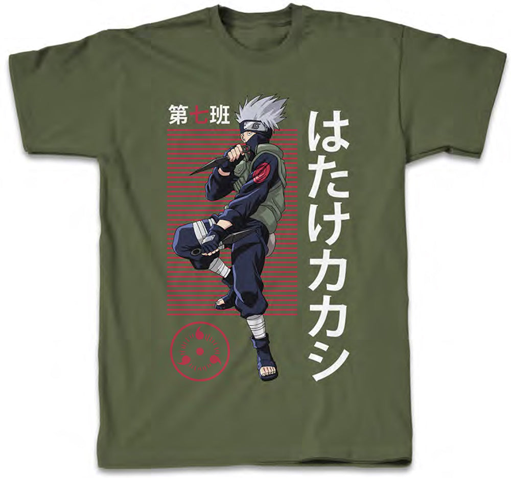 NARUTO GREEN NATURO KANJI T-SHIRT