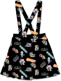 Thumbnail for SK8 THE INFINITY - CHIBI ALL OVER SUSPENDER SKIRT