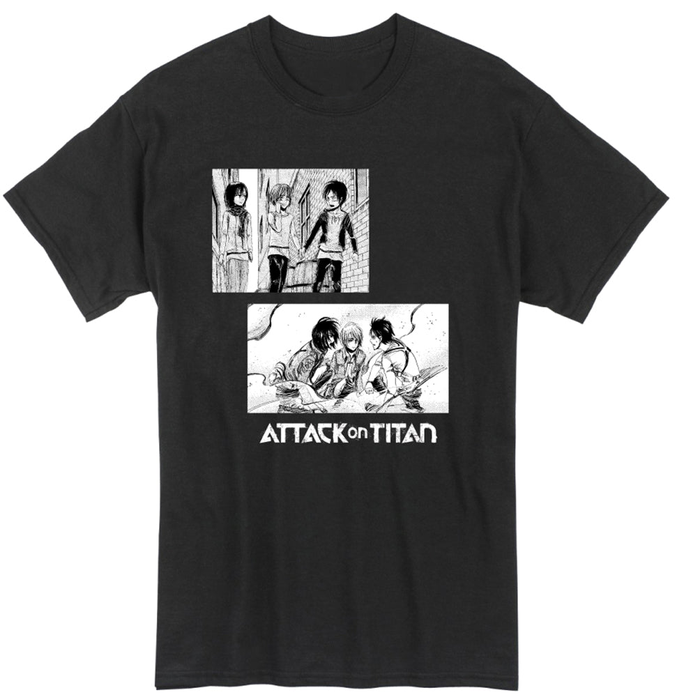 ATTACK ON TITAN MANGA - EREN,MIKASA, ARMIN T-SHIRT