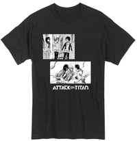 Thumbnail for ATTACK ON TITAN MANGA - EREN,MIKASA, ARMIN T-SHIRT