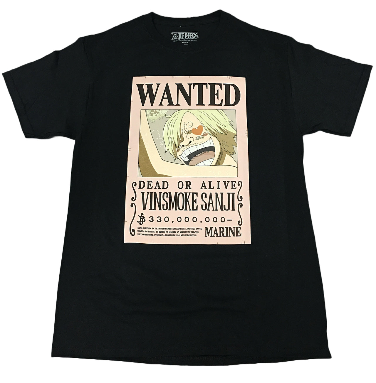 ONE PIECE - SANJI WANTED MEN'S T-SHIRT