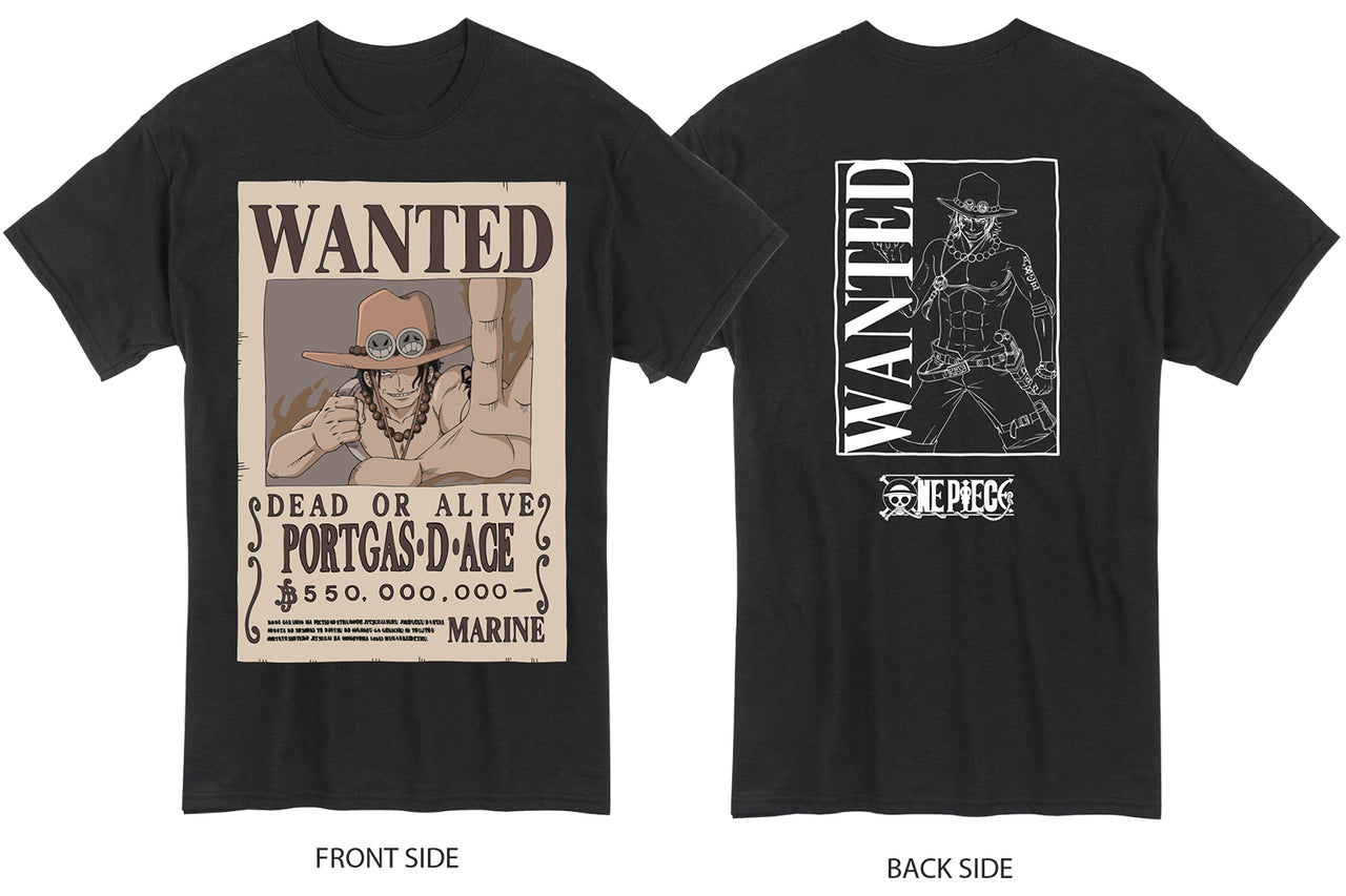 ONE PIECE - WANTED POSTER ACE T-SHIRT