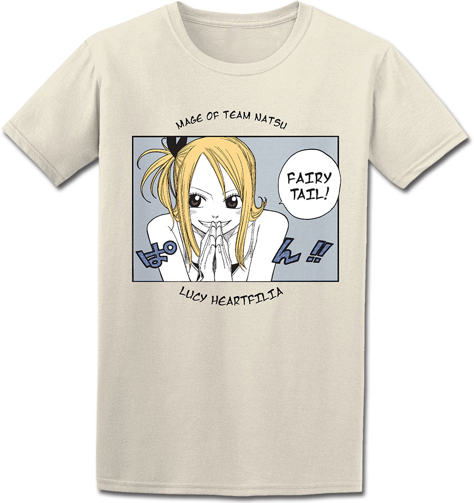 FAIRY TAIL MANGA - LUCY HEARTFILIA NATURAL MEN'S T-SHIRT