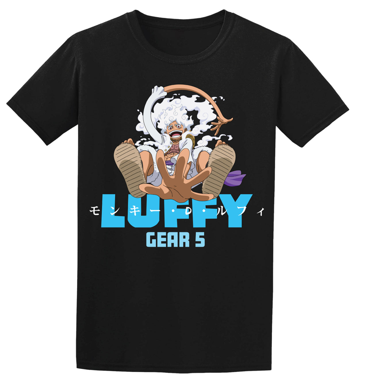 ONE PIECE - BLUE LUFFY NAME MEN'S T-SHIRT
