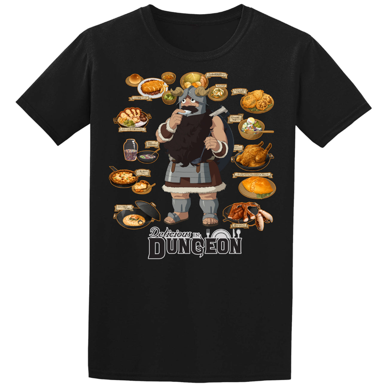 DELICIOUS IN DUNGEON - DELICIOUS IN DUNGEON SENSHI FOOD T-SHIRT