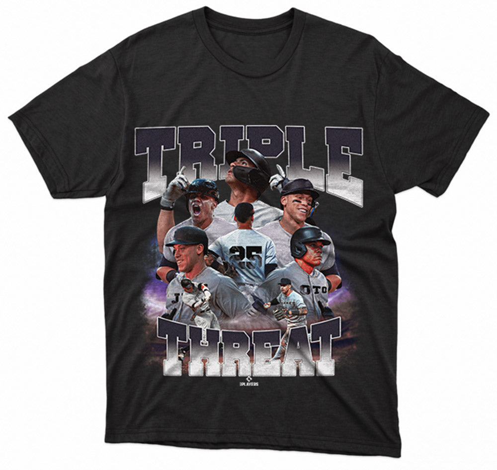 MAJOR LEAGUE BASEBALL - NYY TRIPLE THREAT MLBTRO4004 T-SHIRT
