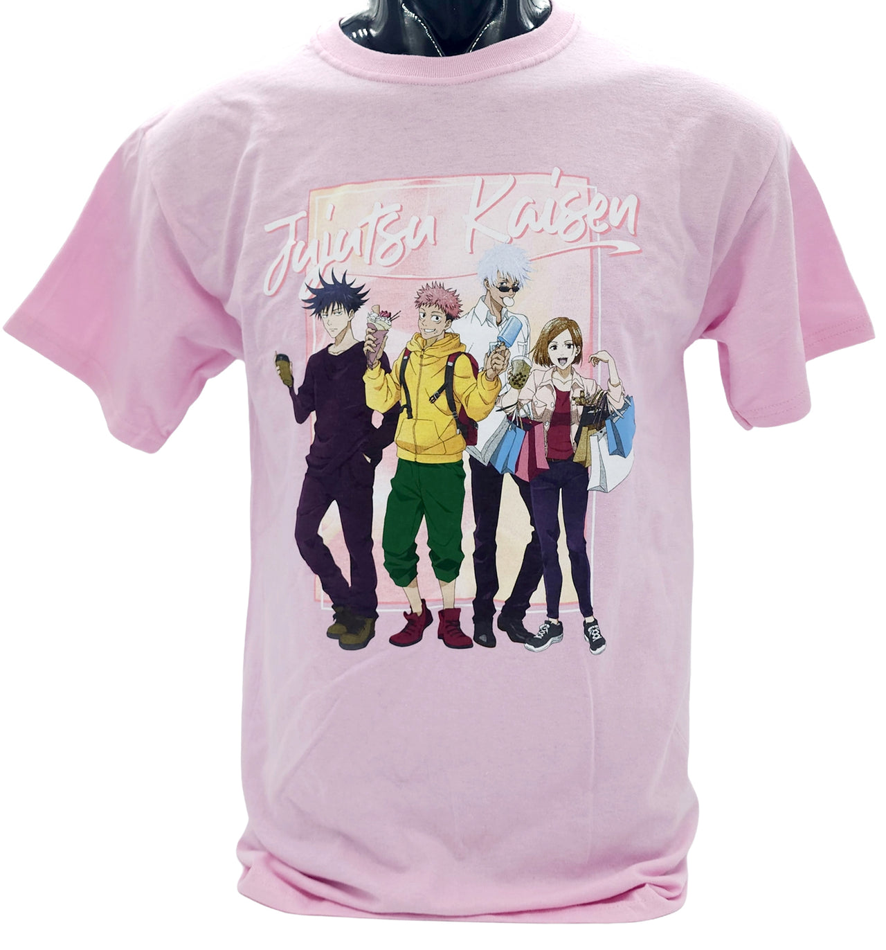 JUJUTSU KAISEN - ITADORI, FUSHIGURO, KUGISAKI, GOJO GROUP T-SHIRT