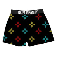 Thumbnail for BRIEF INSANITY Zia Symbol Pattern Boxer Shorts