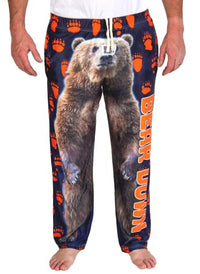 Thumbnail for Waist down photo of model wearing Bear Down pajama lounge pants front view (white background)