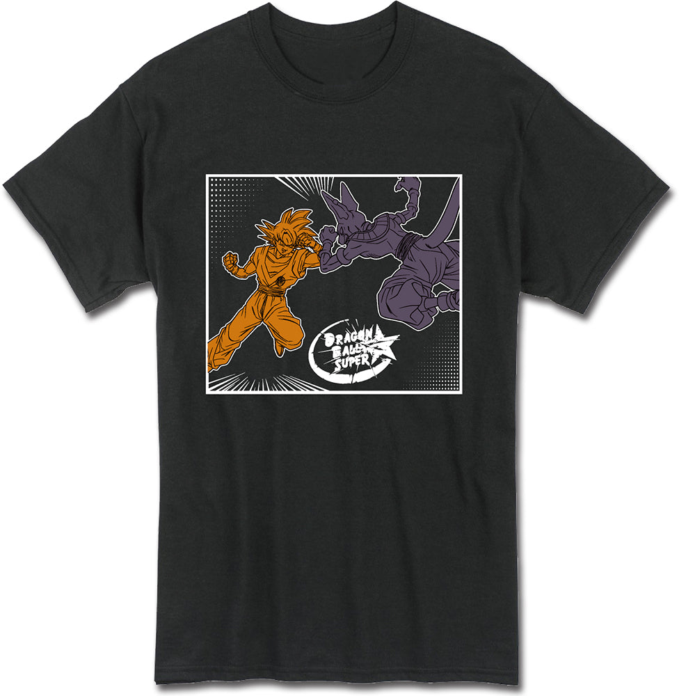 DRAGON BALL SUPER - SON GOKU BATTLE WITH  BEERUS MEN'S T-SHIRT