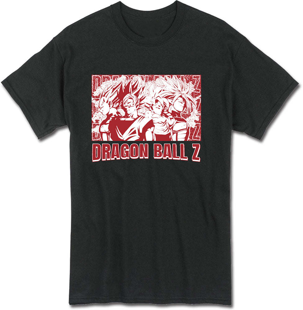 DRAGON BALL Z - SUPER SAIYAN GROUP 01 BLACK T-SHIRT
