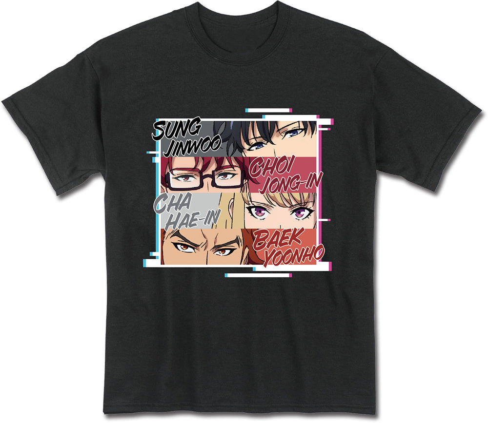 SOLO LEVELING - S-RANK HUNTERS EYE ART BLACK MEN'S T-SHIRT