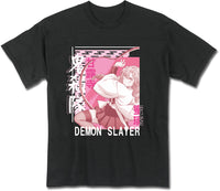 Thumbnail for DEMON SLAYER S3 - KANROJI MITSURI SOLO COLOR NAME ART STYLE BLACK T-SHIRT