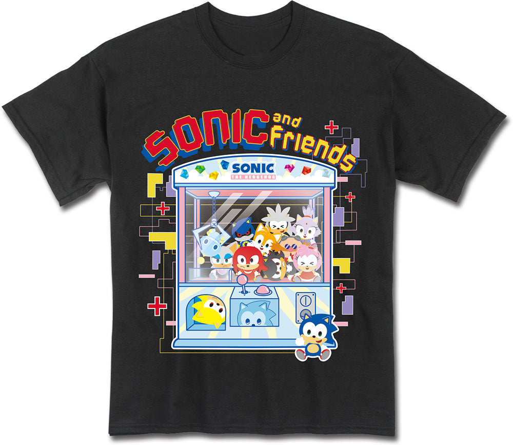SONIC MODERN - CATCHING MACHINE BLACK MEN'S T-SHIRT