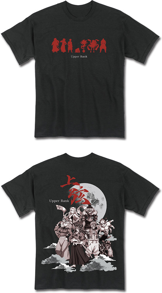 DEMON SLAYER TV4 - UPPER RANK DEMON BLACK MEN'S T-SHIRT