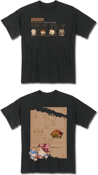 Thumbnail for DELICIOUS IN DUNGEON - WALKING MUSHROOM RECIPE COLOR ART BLACK T-SHIRT