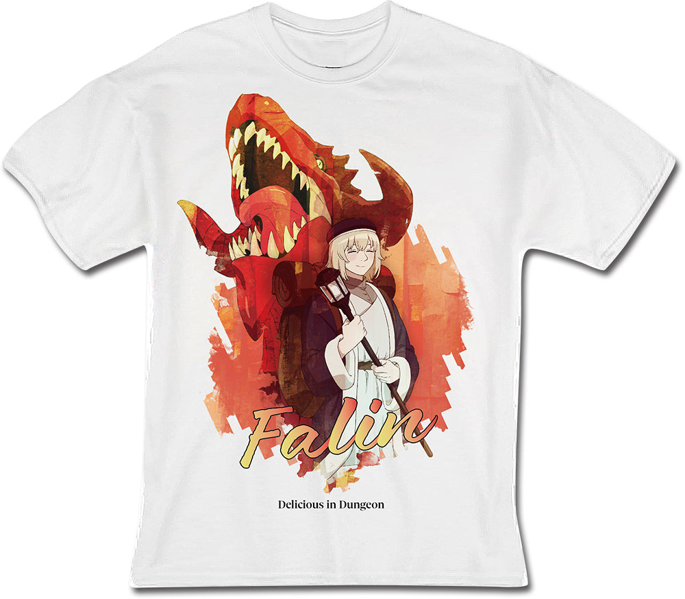 DELICIOUS IN DUNGEON - FALIN TOUDEN AND RED DRAGON WHITE MEN'S T-SHIRT