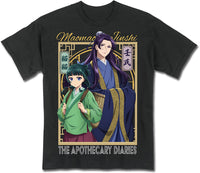 Thumbnail for THE APOTHECARY DIARIES S1 - MAOMAO & JINSHI HERBS VER. BLACK MEN'S T-SHIRT