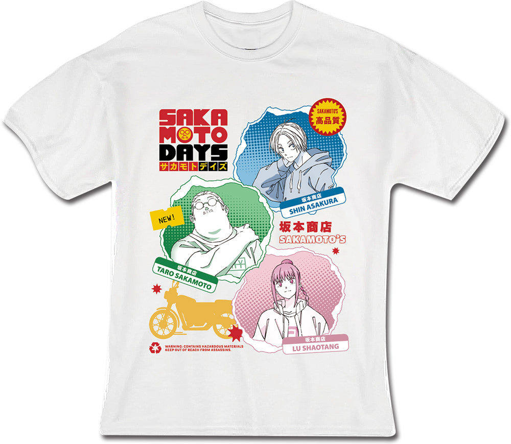 SAKAMOTO DAYS - SAKAMOTO'S CHARACTER GROUP WHITE MEN'S T-SHIRT