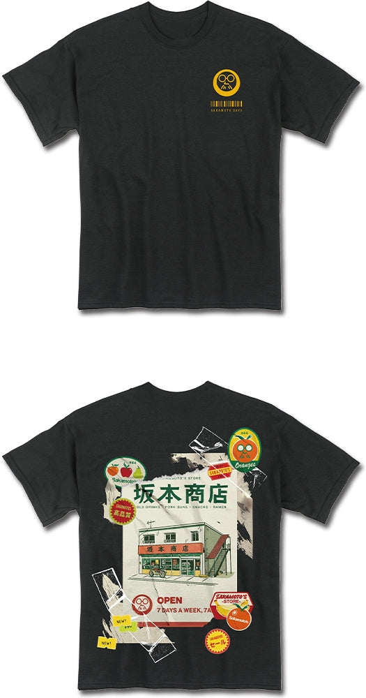 SAKAMOTO DAYS - SAKAMOTO TORN POSTER BLACK MEN'S T-SHIRT