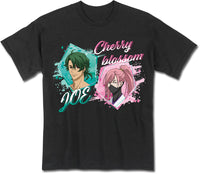 Thumbnail for SK8 THE INFINITY - JOE & CHERRY BLOSSOM BLACK MEN'S T-SHIRT