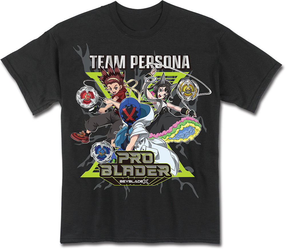 BEYBLADE X S1 - PERSONA TEAM BLACK MEN'S T-SHIRT