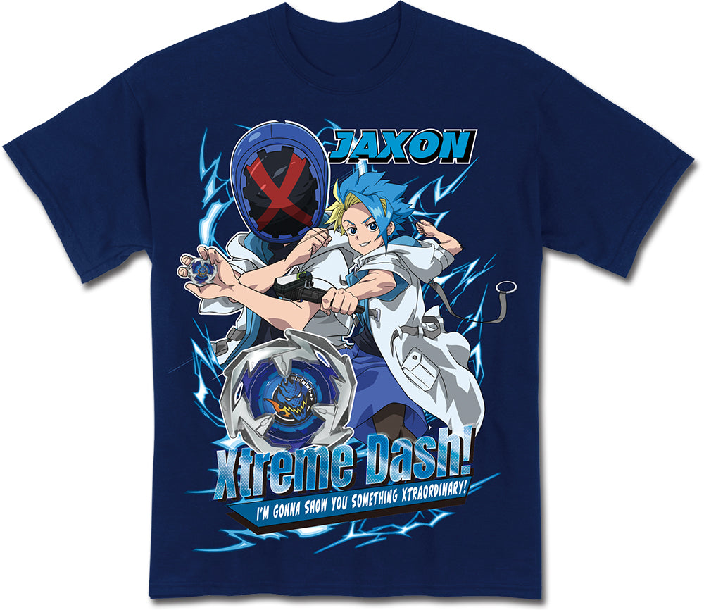 BEYBLADE X S1 - JAXON CROSS (BLADER X) NAVY MEN'S T-SHIRT