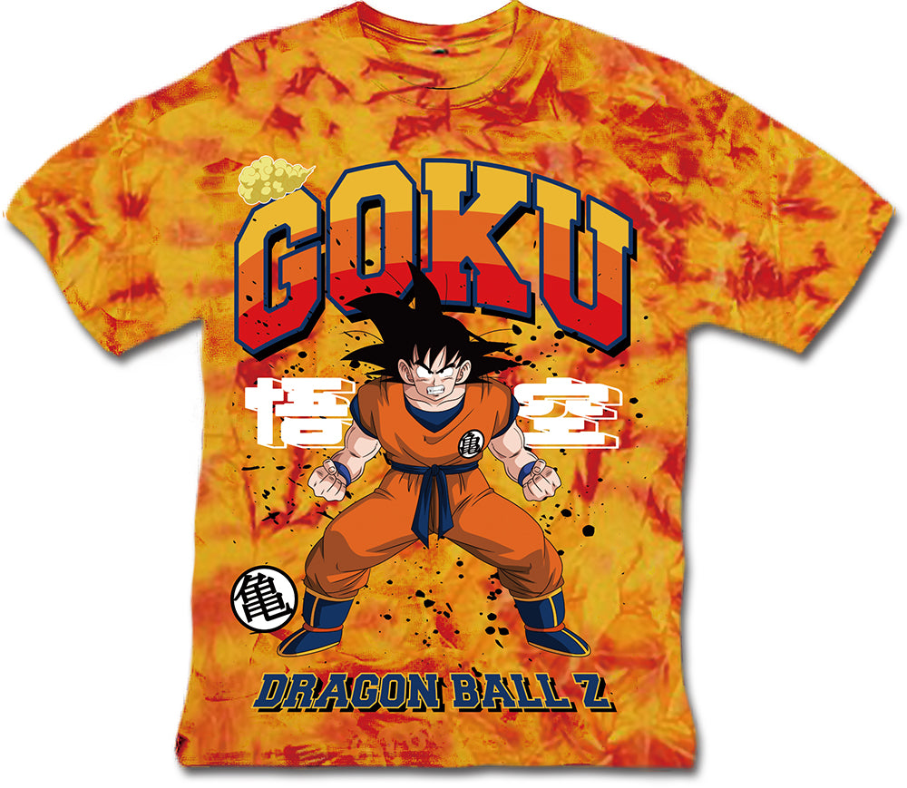 DBZ - GOKU FIRE TIE DYE MEN'S T-SHIRT