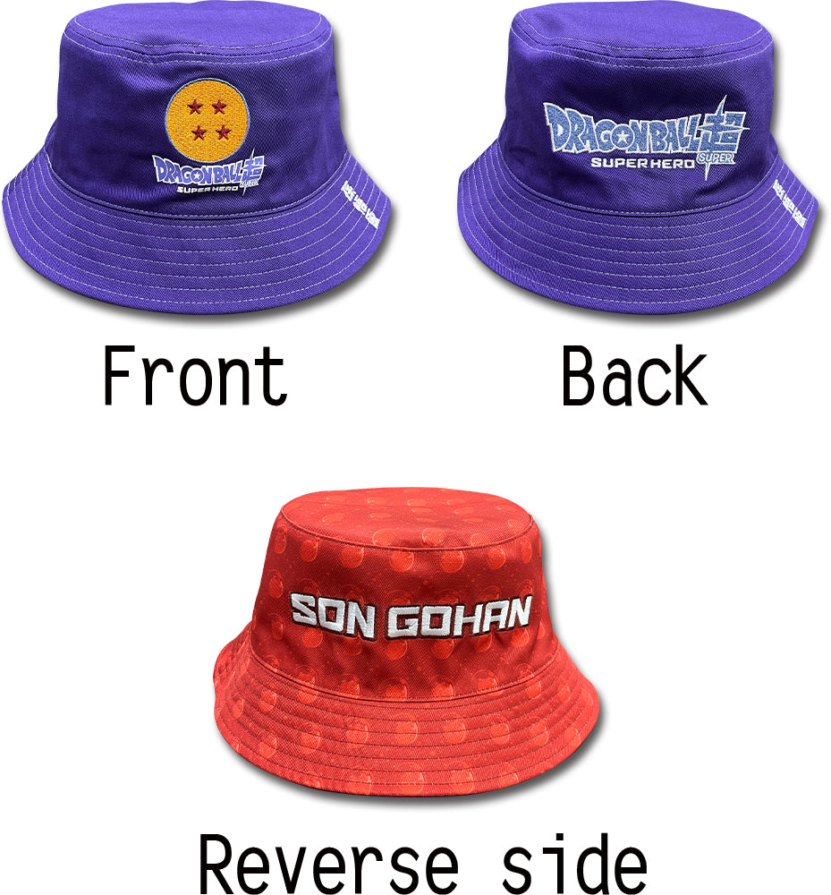 DRAGON BALL SUPER SUPER HERO MOVIE - SON GOHAN & PATTERNS BUCKET HAT