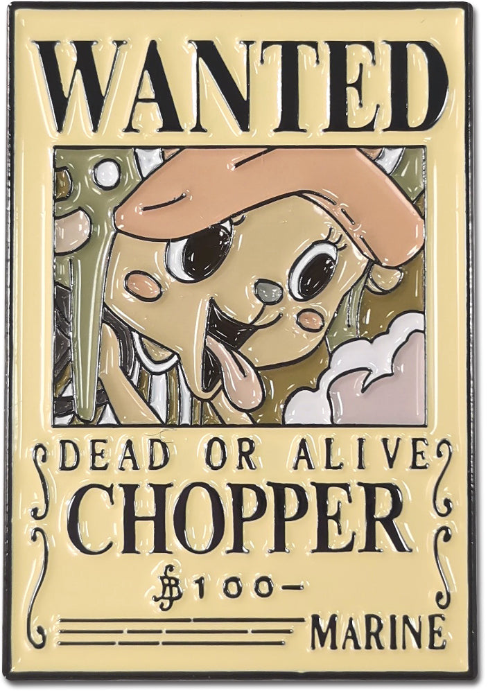 ONE PIECE - PINSART CHOPPER WANTED PIN