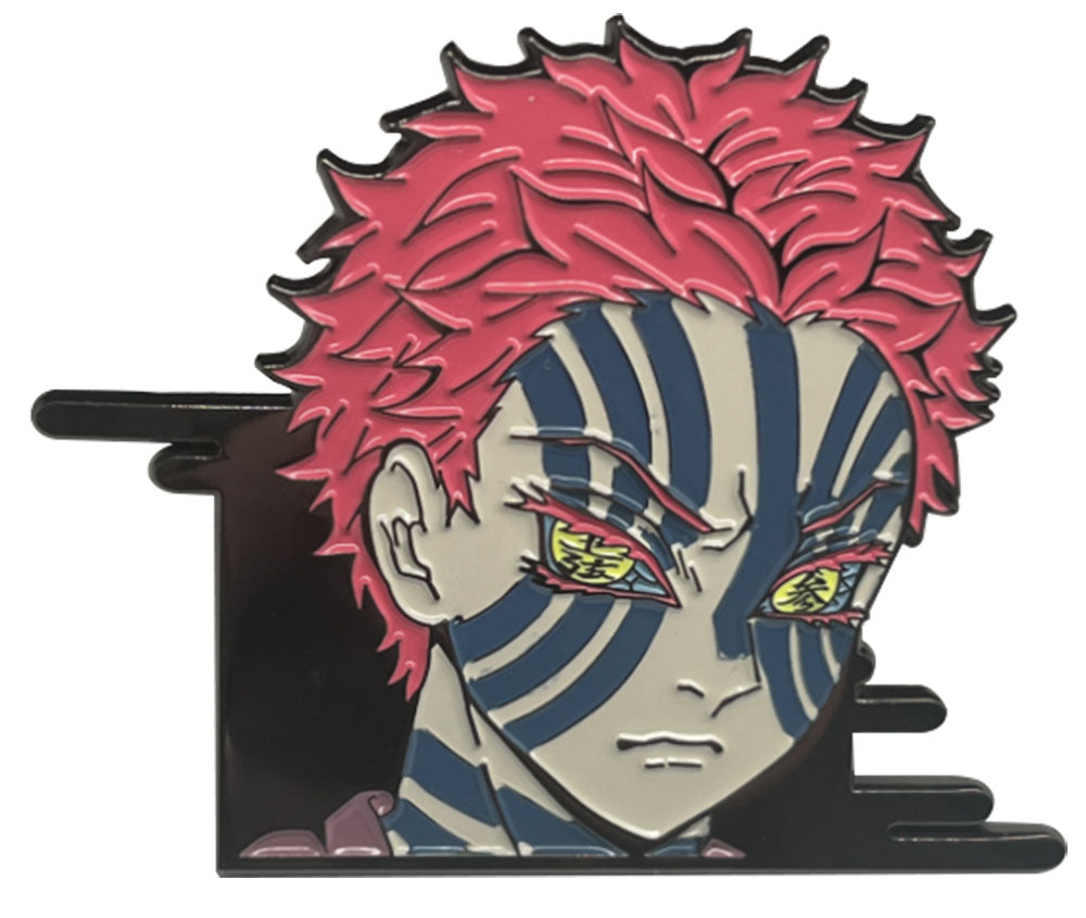 DEMON SLAYER S4 - PINSART AKAZA EYES STYLE GLOW IN THE DARK PIN