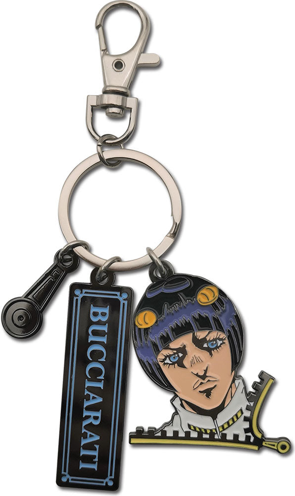 JOJO S4 - BUCCIARATI ZIPPER THREE CHARM KEYCHAIN