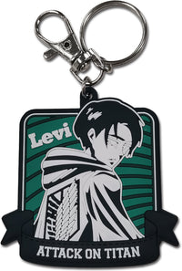 Thumbnail for ATTACK ON TITAN MANGA - LEVI ACKERMAN PVC KEYCHAIN