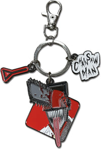 Thumbnail for CHAINSAW MAN - CHAINSAW MAN THREE CHARM KEYCHAIN