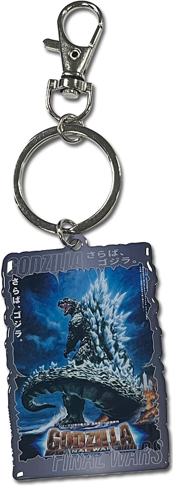 GODZILLA ORIGINAL SERIES - GODZILLA POSTER #08 METAL KEYCHAIN