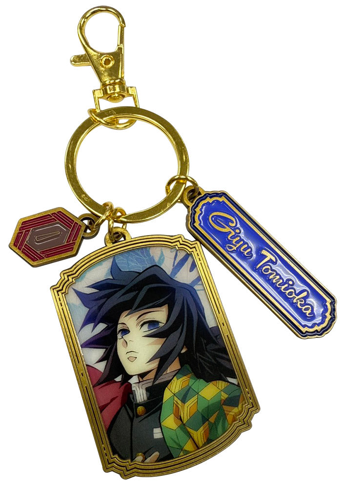 DEMON SLAYER TV4 - GIYU TOMIOKA THREE CHARMS KEYCHAIN
