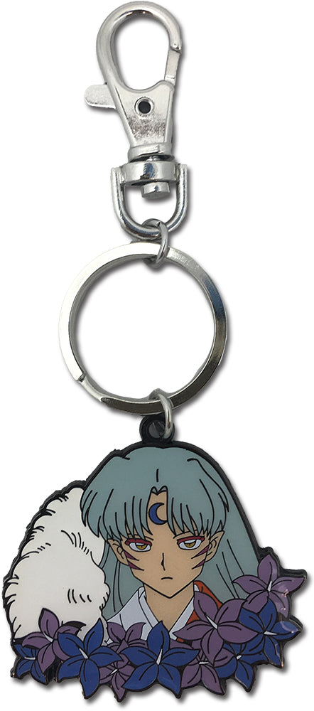 INUYASHA- SESSHOMARU FLOWER METAL KEYCHAIN