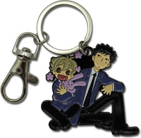 Thumbnail for OURAN HIGH SCHOOL HOST CLUB - HONEY AND MORI METAL KEYCHAIN