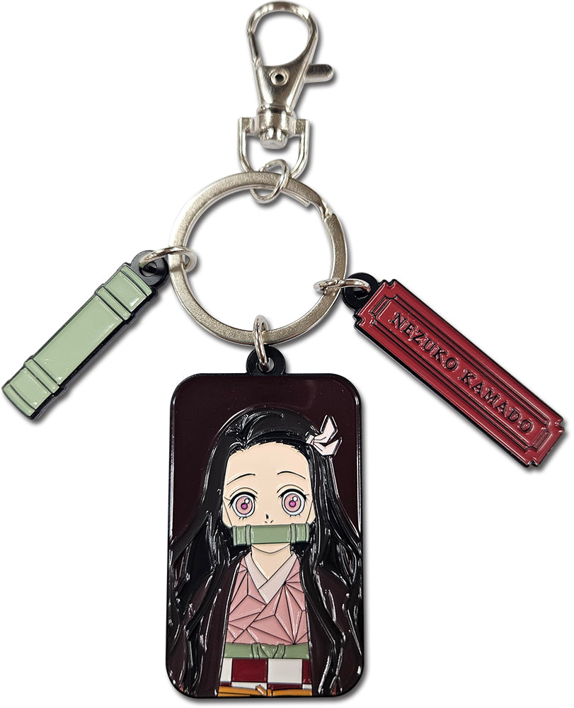 DEMON SLAYER - NEZUKO KAMADO THREE CHARM KEYCHAIN