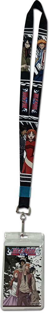 Thumbnail for BLEACH - GROUP BLACK & WHITE BACKROUND LANYARD