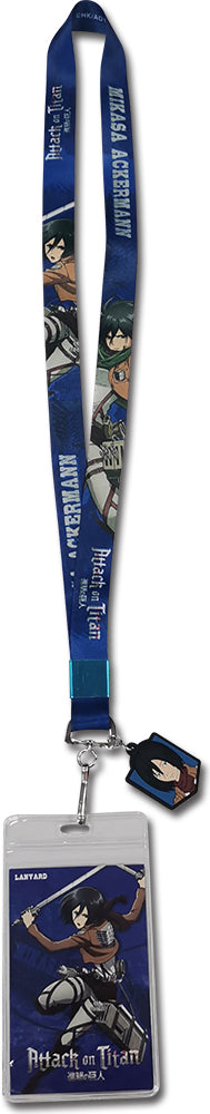 Thumbnail for ATTACK ON TITAN - MIKASA STYLE 01 LANYARD W/ CHARM